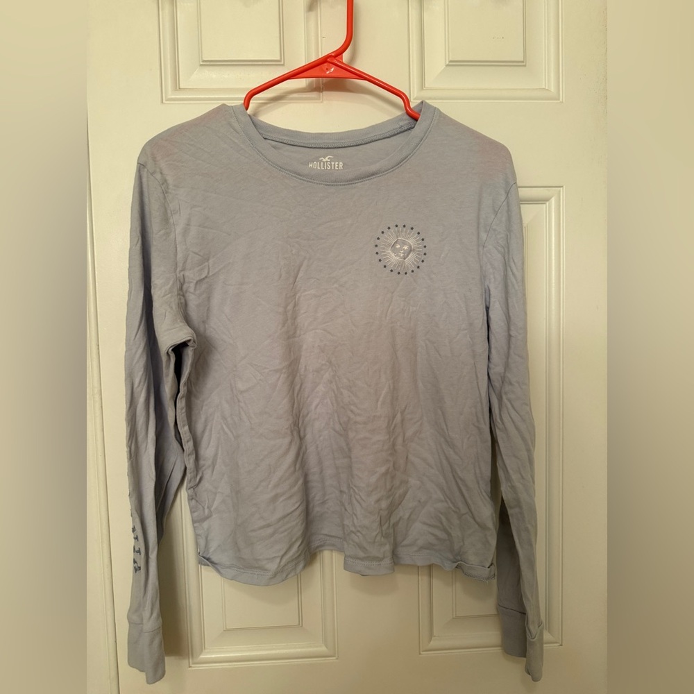 Hollister Light Blue Long Sleeve Tee